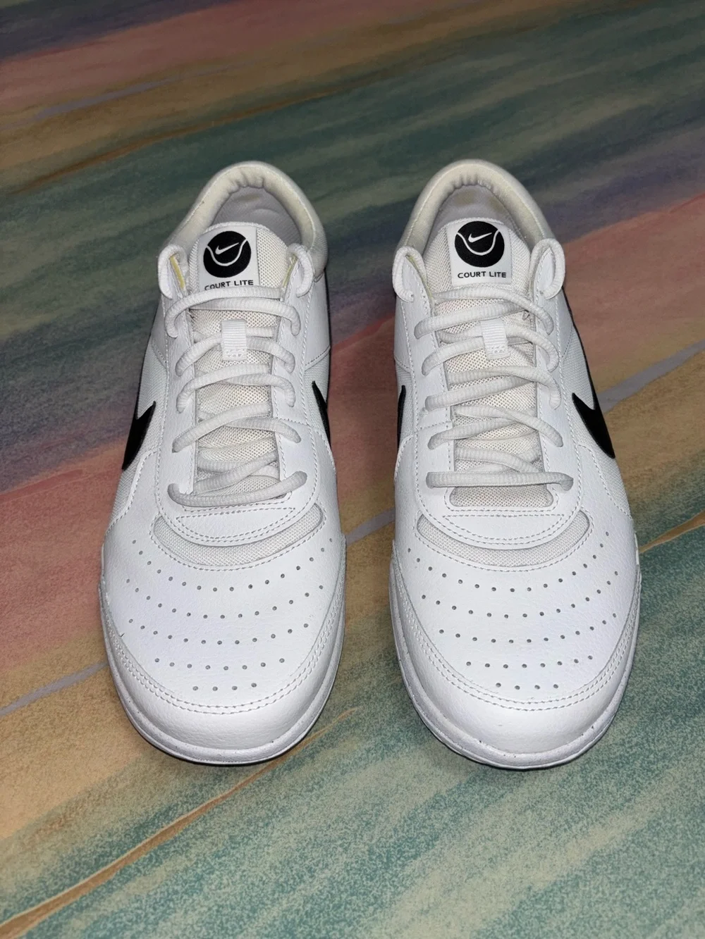 Nike Court Air Zoom Lite 3 DV3258-101 Tennis Shoes Men's White Leather mens 9.5